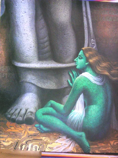 Give me peace by Dipak Kundu - Acrylic on Canvas