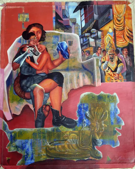 Sremati by Mithun Dasgupta - Acrylic on Canvas