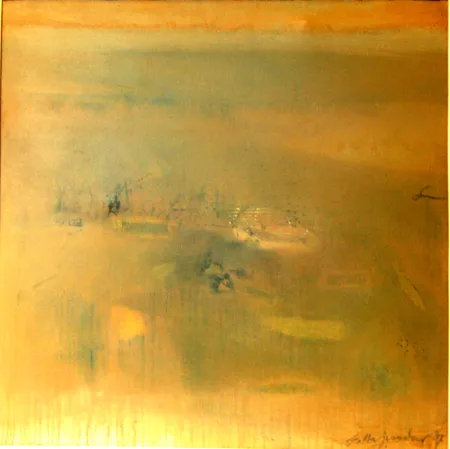 Untitled by Samindranath Majumdar - Acrylic on Canvas