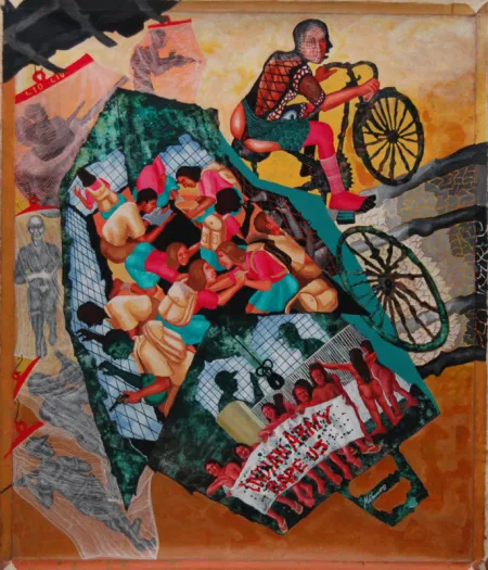 Learners by Mithun Dasgupta - Acrylic on Canvas