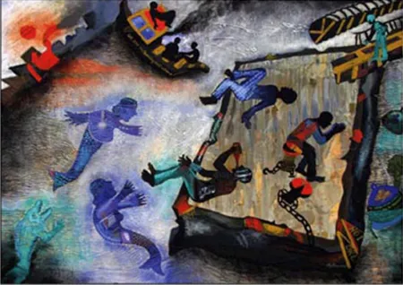 Impression Sunset by Mithun Dasgupta - Acrylic on Canvas