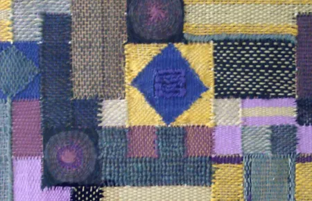 Untitled by Nabanita Dutta Guha - Wool and Cotton Thread on Cloth