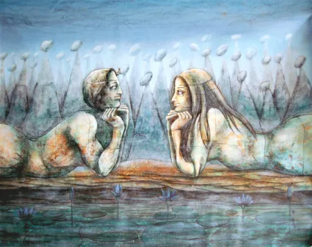 Untitled by Supam Adhikary - Acrylic on Canvas