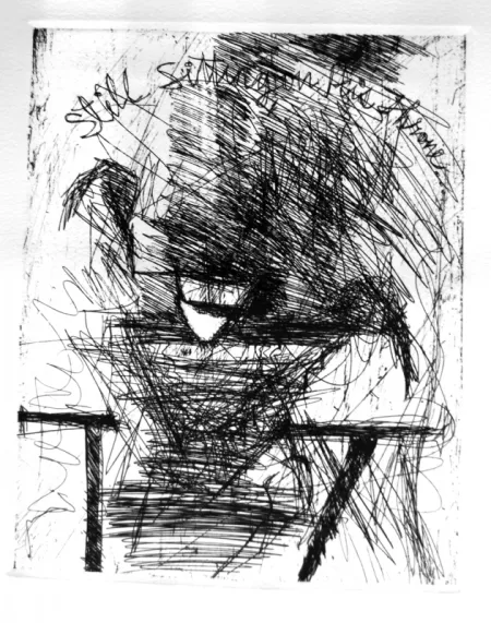 Untitled by Amitava Dhar - Etching