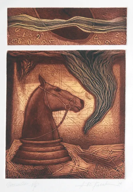 Variation by Atin Basak - Etching