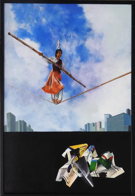 Untitled by Sandip Daptari - Acrylic on Canvas
