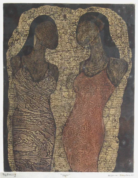 Hope by Krishna Sardar - Etching