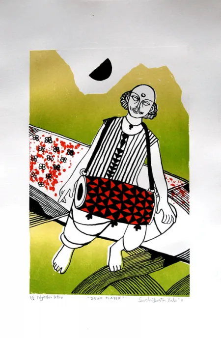 Drum Player by Suchibrata Deb - Planograph