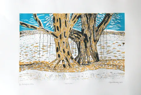 Nature by Tapas Shankar Basu - Planograph