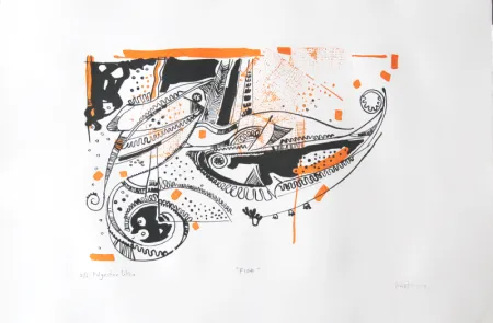 Fish by Manashi Mitra - Planograph