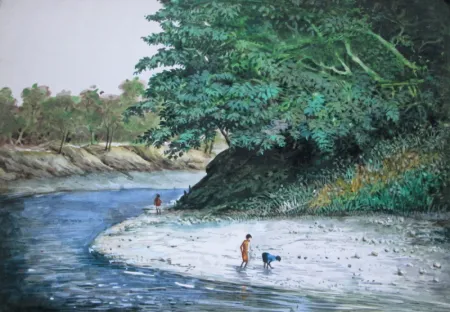Landscape I by Biraj Kumar Paul - Acrylic on board