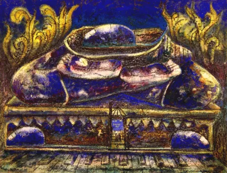Untitled by Supam Adhikary - Mixed Media on Paper