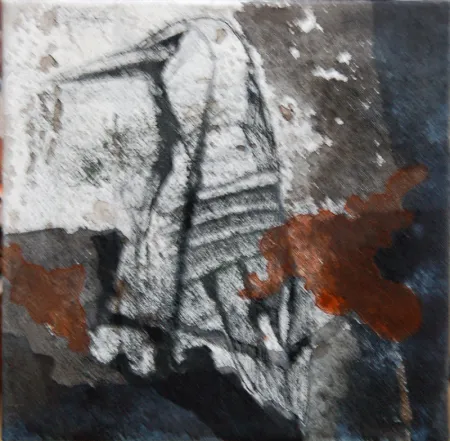 Untitled by Arindam Chatterjee - Acrylic,Pastel & Charcoal on Canvas