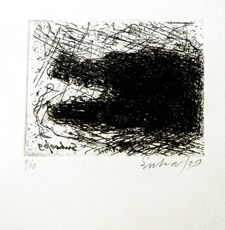 Untitled by Suhas Roy - Etching on Paper