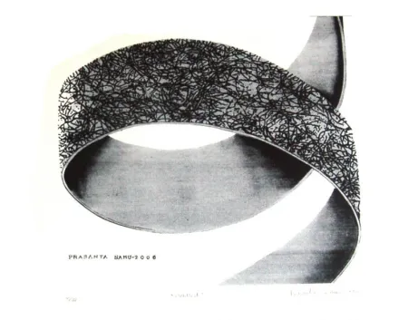 Untitled by Prasanta Sahu - Serigraph