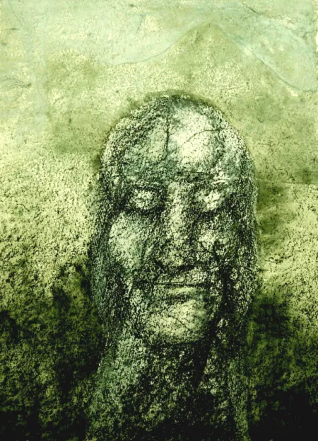 Untitled by Supam Adhikary - Mixed Media on Paper