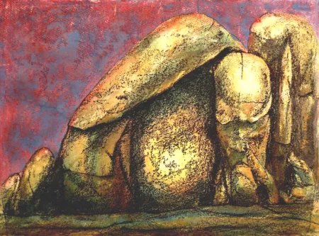 Untitled by Supam Adhikary - Mixed Media on Paper