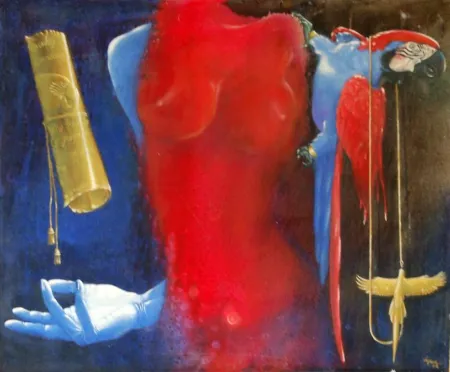 Untitled by Supam Adhikary - Mixed Media on Canvas