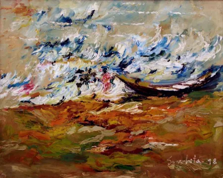 Untitled by Sanchita Sengupta - Oil on Canvas