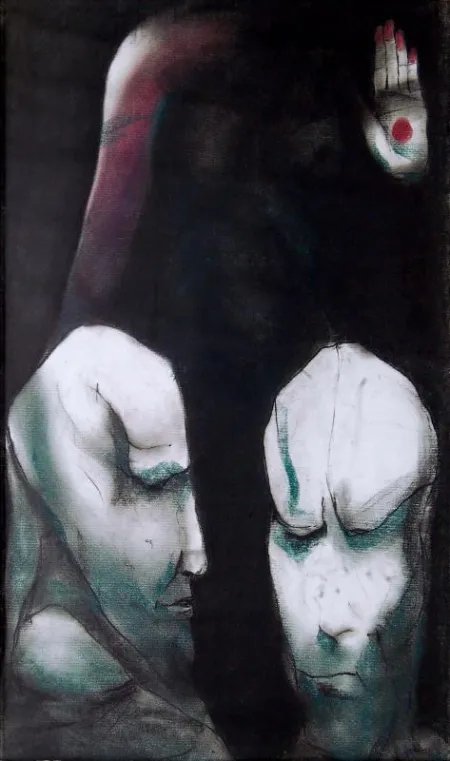 Untitled by Supam Adhikary - Mixed Media on Paper
