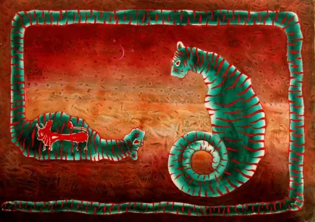 Untitled by Supam Adhikary - Mixed Media on Paper