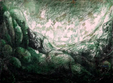 Untitled by Supam Adhikary - Mixed Media on Paper