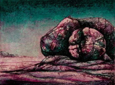 Untitled by Supam Adhikary - Mixed Media on Paper