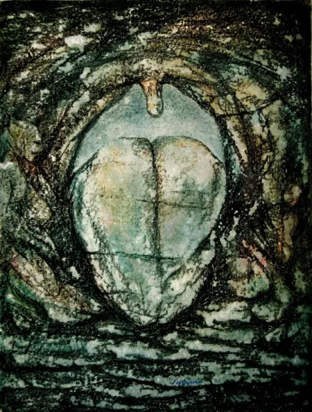 Untitled by Supam Adhikary - Mixed Media on Paper