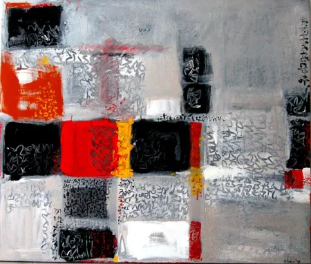 Untitled by Hiran Mitra - Mixed-Medium & 						Digital print on Canvas