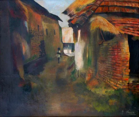 Untitled by Sushanta Ghosh - Acrylic on Canvas