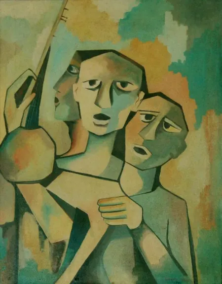 Untitled by Sushanta Ghosh - Oil on Canvas