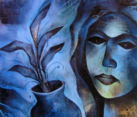 Untitled by Sekhar Roy - Acrylic on Canvas