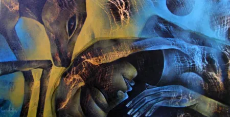 Untitled by Sekhar Roy - Acrylic on Canvas