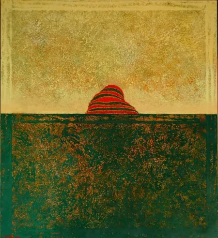 Composition by Partha Pratim Deb - Mixed Media on Canvas