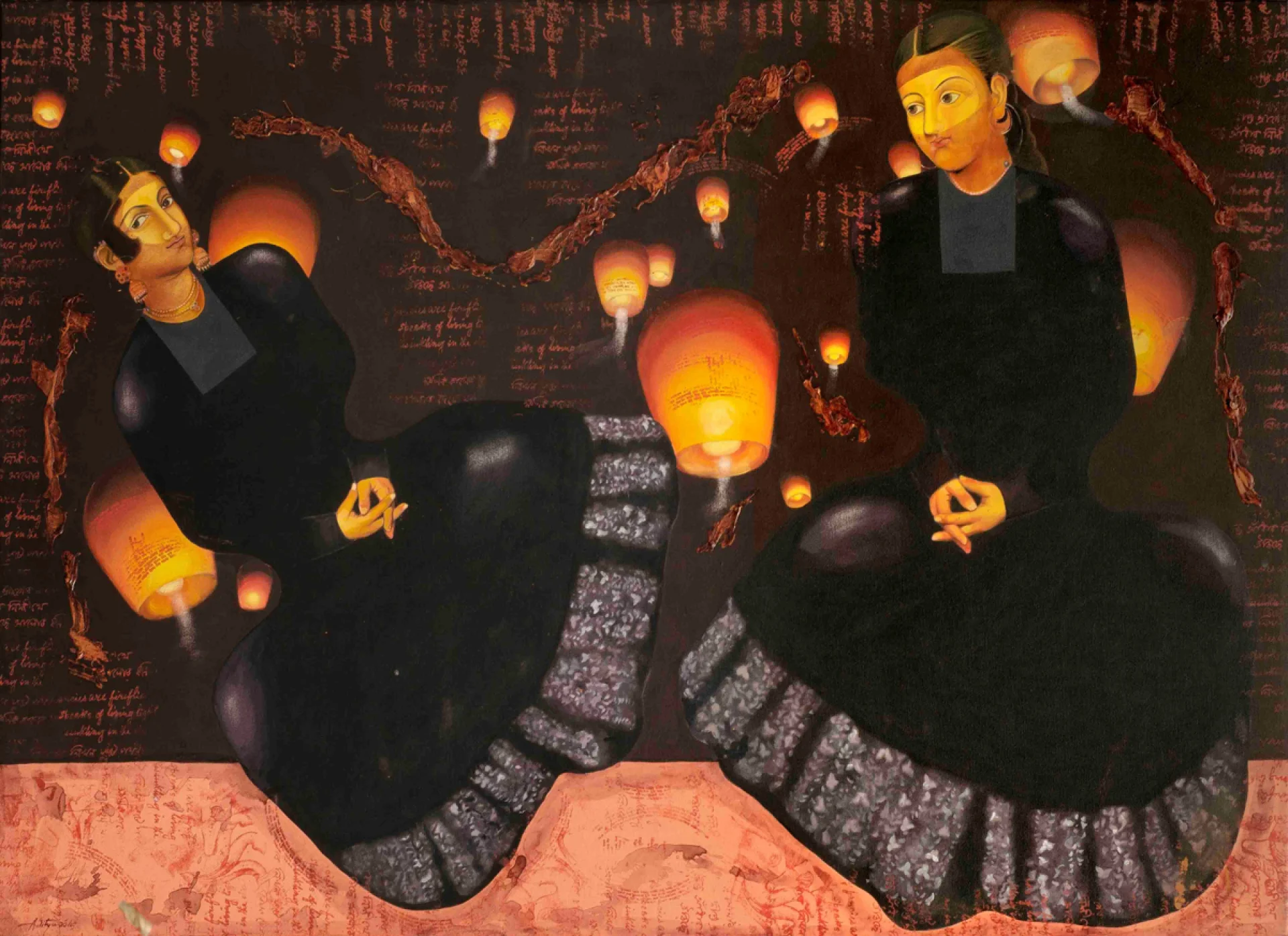 Hope-II by Aditya Basak - Acrylic on Canvas