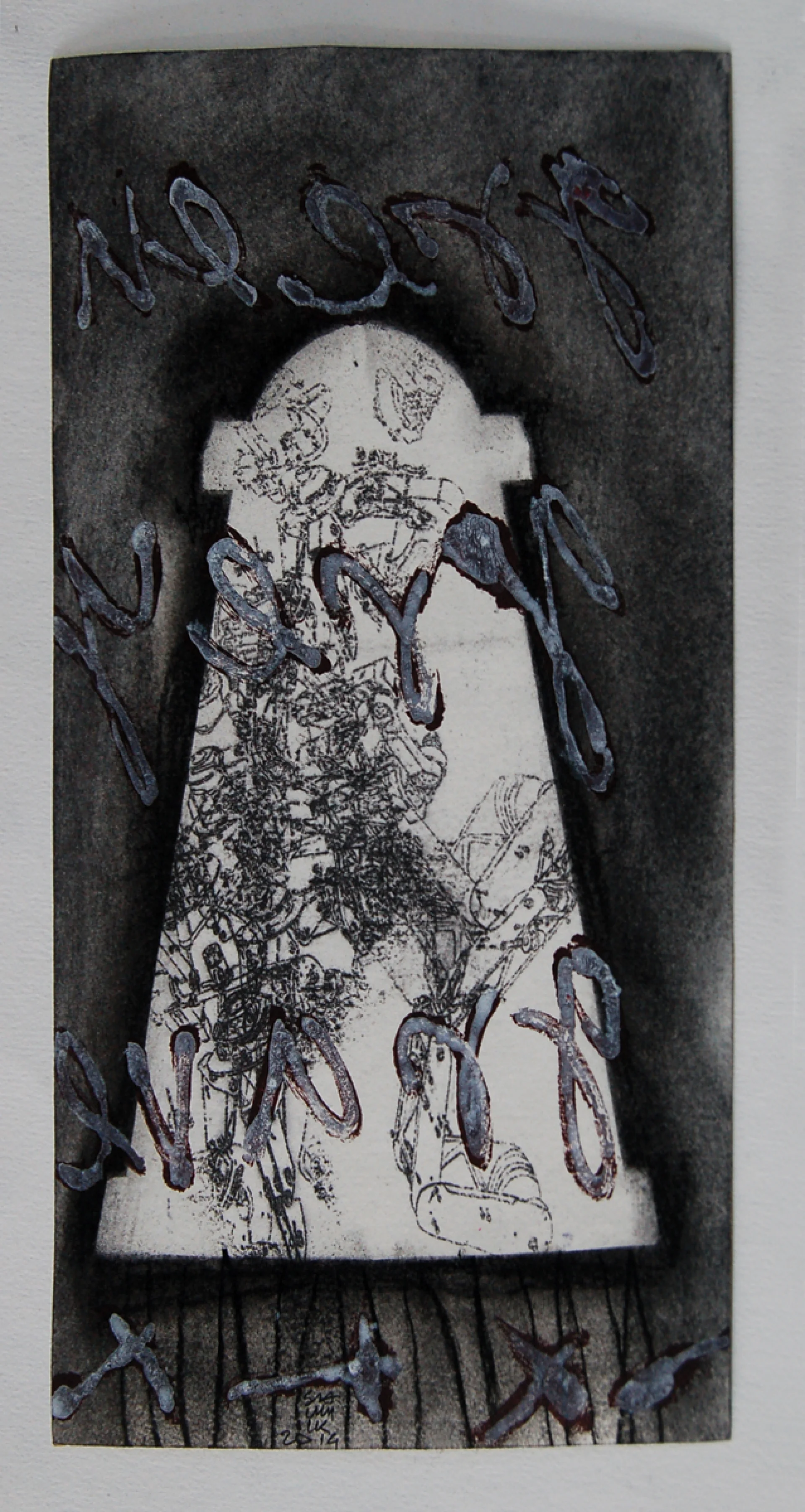Untitled by Soumik Chakroborty - Mixed Media on Paper