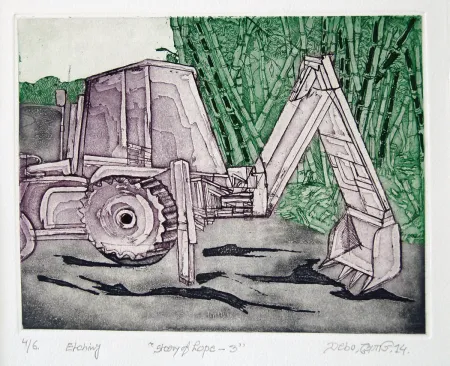 Story of Hope I by Debajyoti Dhara - Etching on Paper