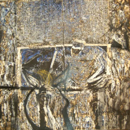 Astride by Amitava Dhar - Mixed Medium on Canvas