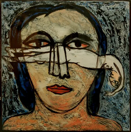 Untitled by Sk. Sahajahan - Acrylic on Acrylic Sheet