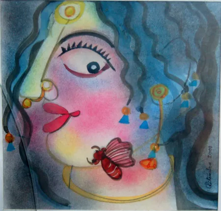 Untitled by Ritendra Roy - Watercolour on Paper