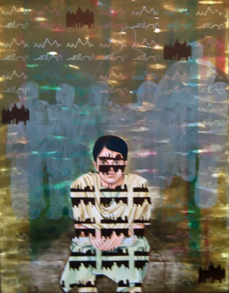 Reminiscence V by Suresh Chandra Jangind - Mixed Media on Canvas