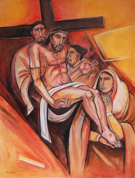 Untitled by Bijan Choudhury - Mixed Media on Canvas