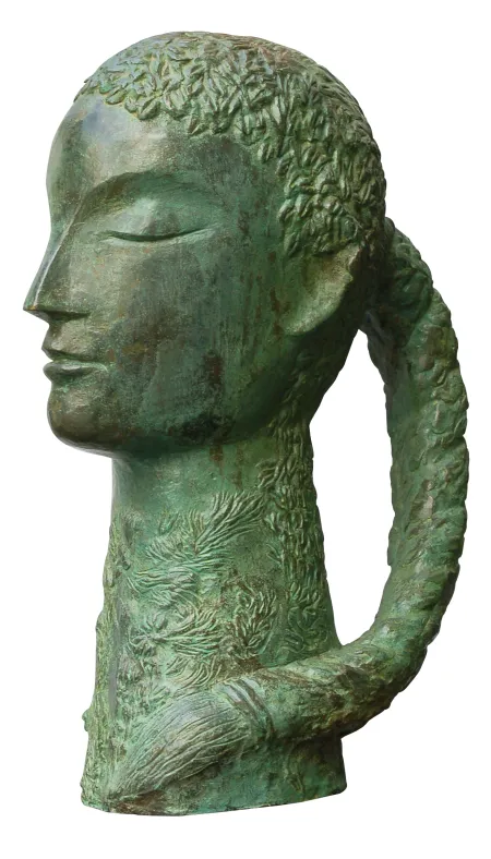 Untitled by Atin Basak - Bronze Sculpture