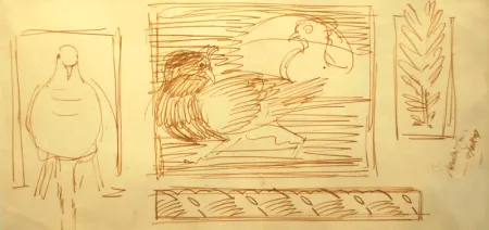 Untitled by Gopal Ghose - Ink on Paper
