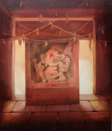 Ganesh by Biraj Kumar Paul - Watercolour on Paper