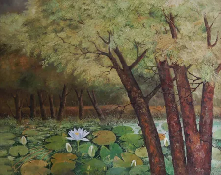 Nature - I by Biraj Kumar Paul - Oil on Canvas
