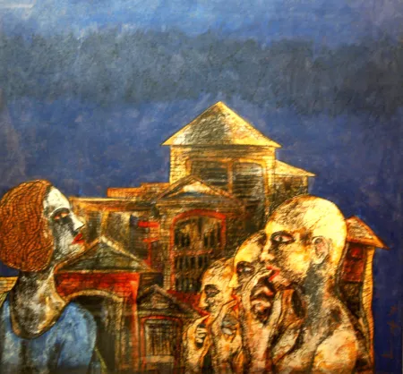 Untitled by Anindya Roy - Mixed Media on Paper