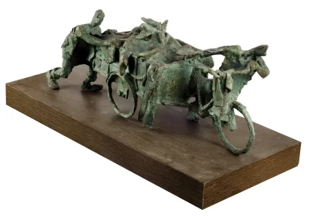 Garbage by Asim Basu - Bronze Sculpture