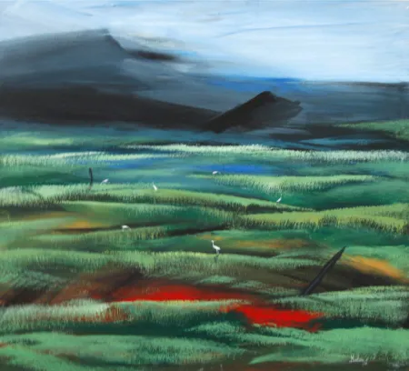 Untitled by Malay Chandan Saha - Acrylic on Canvas