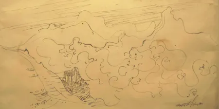 Untitled by Gopal Ghose - Pen on Paper